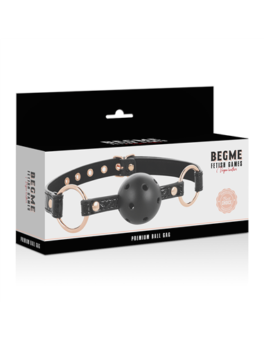 BEGME BLACK EDITION MORDAZA CUERO VEGANO