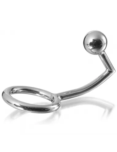 Metalhard Cock Ring Anillo Con Gancho Intruder Anal 45Mm
