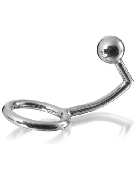 Metalhard Cock Ring Anillo Con Gancho Intruder Anal 45Mm