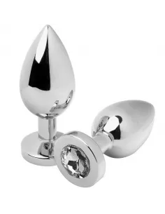 Metalhard Anal Plug Diamond Transparente Small 5.71Cm