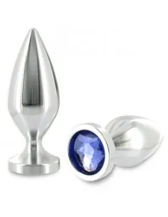 Metalhard Anal Plug Aliminum Color Cristal Pequeño 5.71Cm