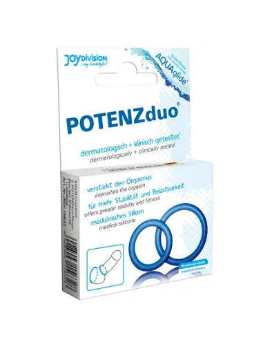 Potenz Duo Azul Anillos Pene Pequeño ( Size S)