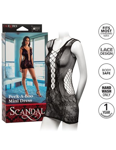 CALEX PEEK-A-BOO MINI VESTIDO TALLA UNICA