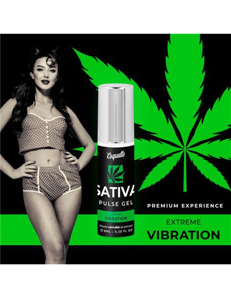 COQUETTE PULSE GEL SATIVA VIBRACIÓN EXTREMA PREMIUM 6ML
