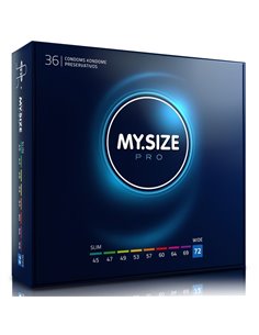 MY SIZE PRO PRESERVATIVOS 72 MM 36 UNIDADES