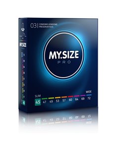 MY SIZE PRO PRESERVATIVOS 45 MM 3 UNIDADES