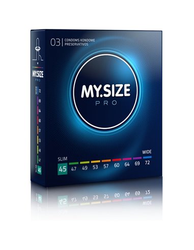 MY SIZE PRO PRESERVATIVOS 45 MM 3 UNIDADES