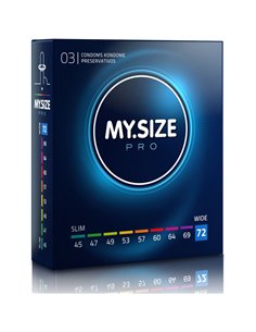MY SIZE PRO PRESERVATIVOS 72 MM 3 UNIDADES