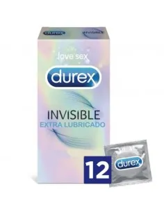 Durex Invisible Extra Lubricado 12 Uds