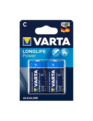 VARTA LONGLIFE POWER PILA ALCALINA C LR14 BLISTER*2