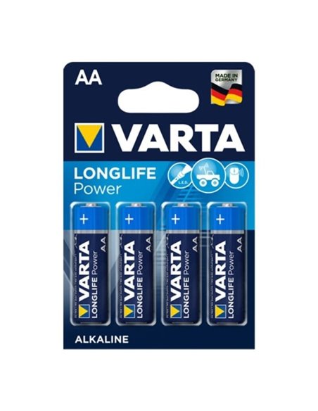 VARTA LONGLIFE POWER PILA ALCALINA AA LR6 BLISTER*4