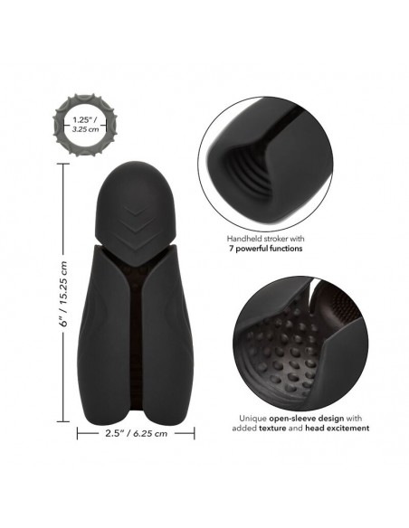Detalles de masturbador de hombre color negro Stroker.