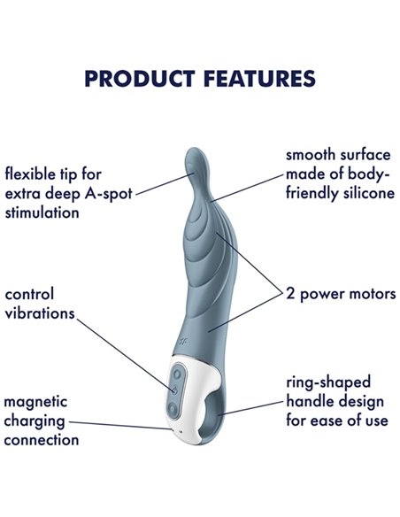 SATISFYER A-MAZING 2 VIBRADOR PUNTO A - GRIS