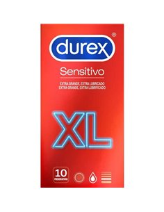 DUREX PRESERVATIVOS SENSITIVO XL 10 UNIDADES