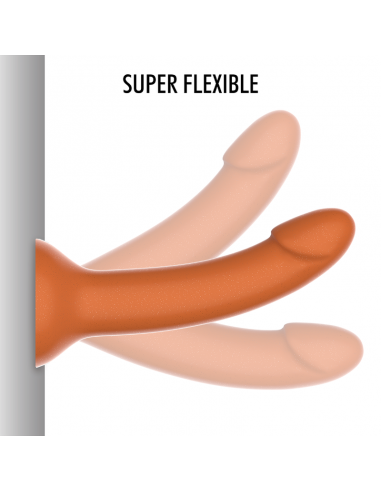 Este dildo es muy flexible.
