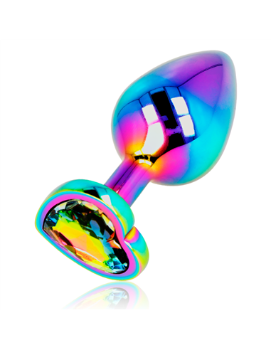 OHMAMA PLUG ANAL CORAZÓN IRIDISCENTE - TALLA M