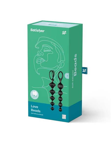 SATISFYER LOVE BEADS - NEGRO