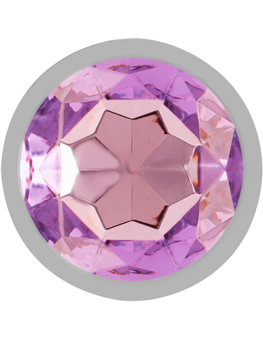 INTENSE - PLUG ANAL METAL ALUMINIO CON CRISTAL VIOLETA TALLA L