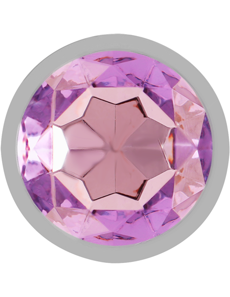 INTENSE - PLUG ANAL METAL ALUMINIO CON CRISTAL VIOLETA TALLA L