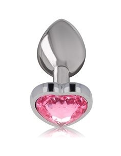 INTENSE - PLUG ANAL METAL ALUMINIO CORAZÓN ROSA TALLA S 2