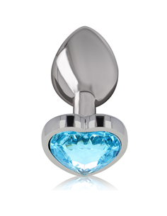 INTENSE - PLUG ANAL METAL ALUMINIO CORAZÓN AZUL TALLA S 2
