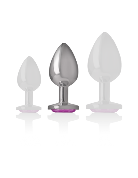 INTENSE - PLUG ANAL METAL ALUMINIO CORAZÓN ROSA TALLA M