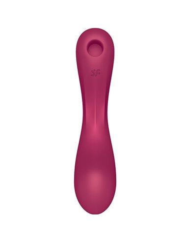 SATISFYER - CURVE TRINITY 1 AIR PULSE VIBRATION ROJO