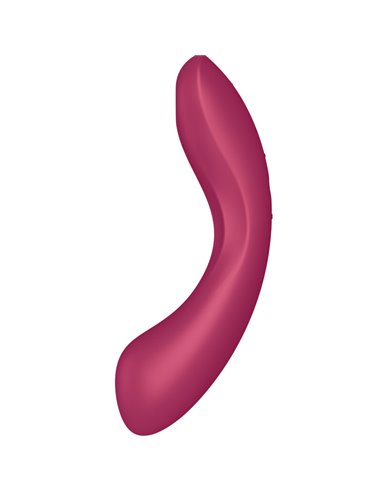 SATISFYER - CURVE TRINITY 1 AIR PULSE VIBRATION ROJO