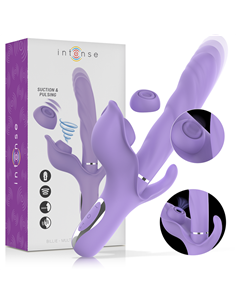 Dispositivo íntimo elegante en color lila, ideal para placer profundo y versátil.