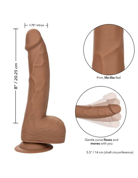 CALIFORNIA EXOTICS SILICONE STUDS 20,32 CM BROWN