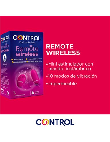 CONTROL - MASAJEADOR PERSONAL CONTROL REMOTO WIRELESS