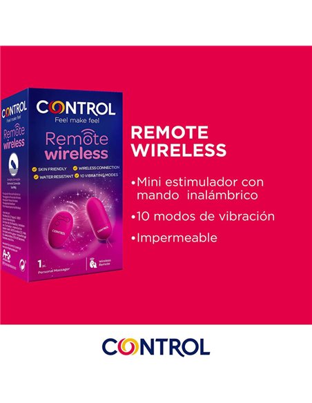 CONTROL - MASAJEADOR PERSONAL CONTROL REMOTO WIRELESS
