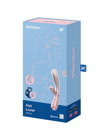 SATISFYER HOT LOVER VIBRADOR  ROSA-BEIGE