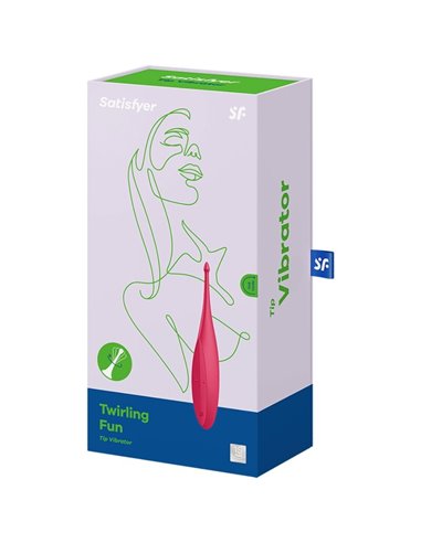 SATISFYER TWIRLING FUN ESTIMULADOR CLITORIS - ROJO