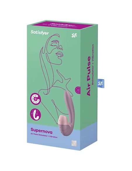 SATISFYER SUPERNOVA ESTIMULADOR Y VIBRADOR - ROSA