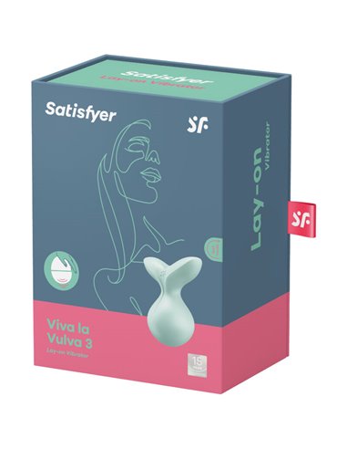 SATISFYER VIVA LA VULVA 3 VIBRADOR LAY-ON - VERDE