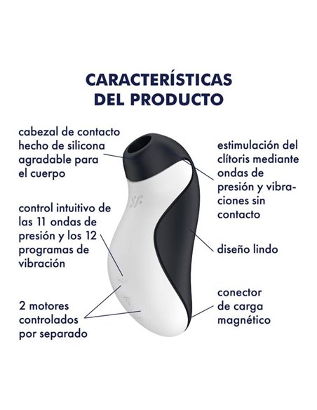 SATISFYER - ORCA AIR PULSE STIMULATOR + VIBRATION