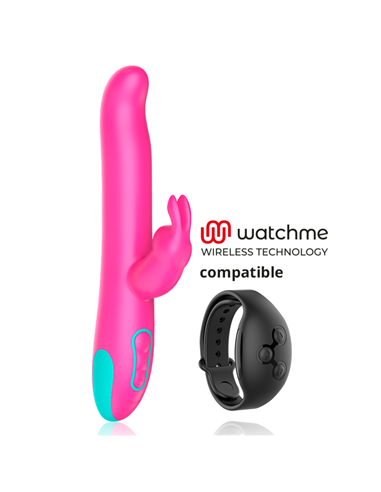 HAPPY LOKY PLUTO RABBIT VIBRATOR & ROTATOR COMPATIBLE CON WATCHME WIRELESS TECHNOLOGY