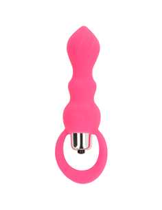 OHMAMA ESTIMULADOR ANAL CON VIBRACION 9 CM - ROSA