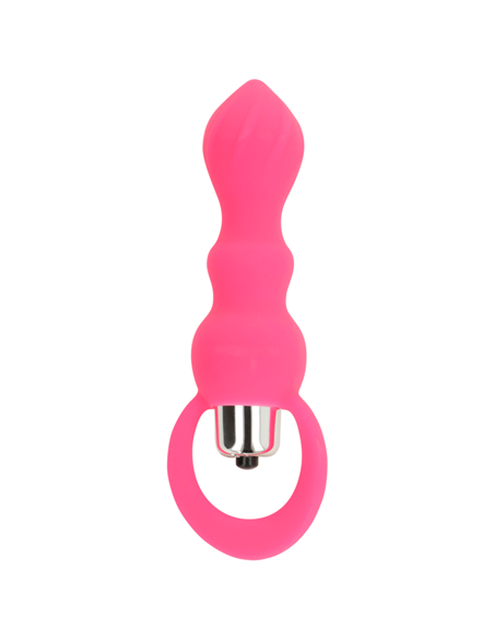 OHMAMA ESTIMULADOR ANAL CON VIBRACION 9 CM - ROSA