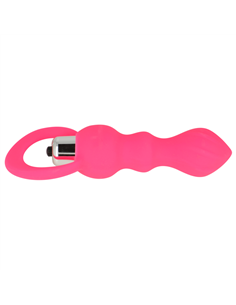 OHMAMA ESTIMULADOR ANAL CON VIBRACION 9 CM - ROSA 2