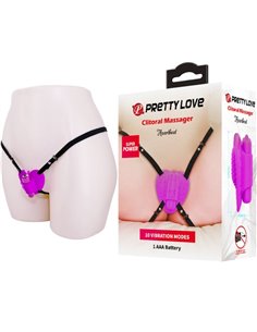 PRETTY LOVE - MASAJEADOR DE CLITORIS HEARTBEAT 10 MODOS DE VIBRACION MORADO