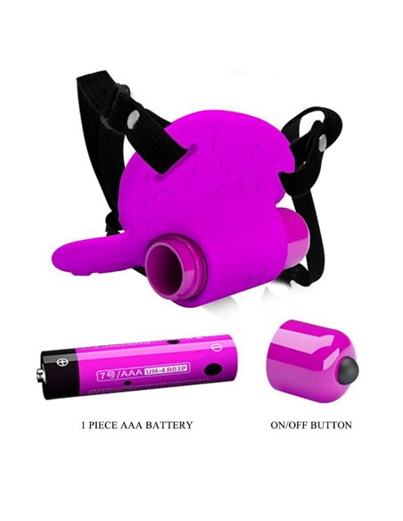 PRETTY LOVE - MASAJEADOR DE CLITORIS HEARTBEAT 10 MODOS DE VIBRACION MORADO