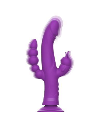 INTENSE™ - CASANOVA VIBRADOR RABBIT SILICONA TRIPLE MOTOR MORADO