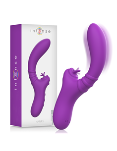 INTENSE - HARRY VIBRADOR FLEXIBLE CON LENGUA MORADO 2