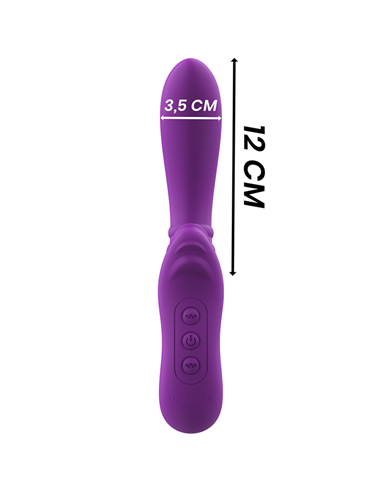 INTENSE - HARRY VIBRADOR FLEXIBLE CON LENGUA MORADO