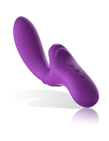INTENSE - HARRY VIBRADOR FLEXIBLE CON LENGUA MORADO