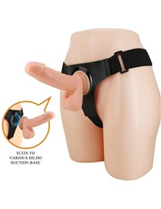 PRETTY LOVE - HARNESS BRIEFS ARNÉS UNIVERSAL CON DILDO TOM 20 CM NATURAL 2
