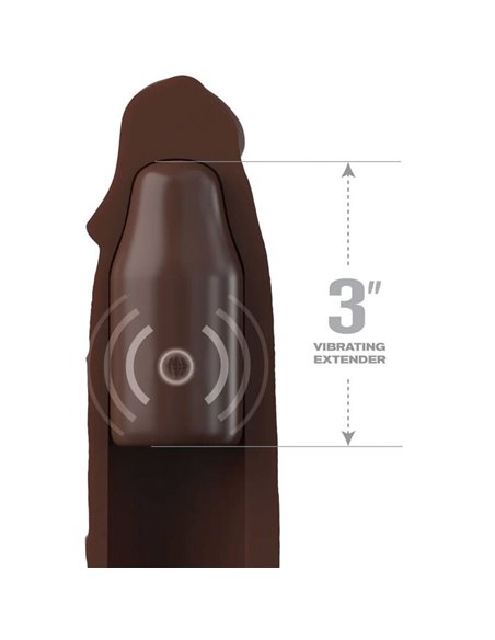 PIPEDREAMS SLEEVE 22,86 CM + 7,62 CM PLUG REMOTE BROWN