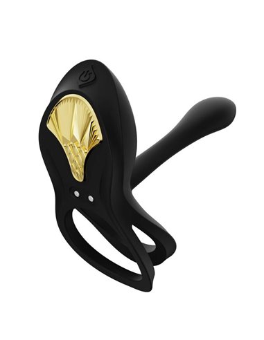 ZALO - BAYEK ANILLO VIBRADOR CONTROL REMOTO PAREJAS NEGRO